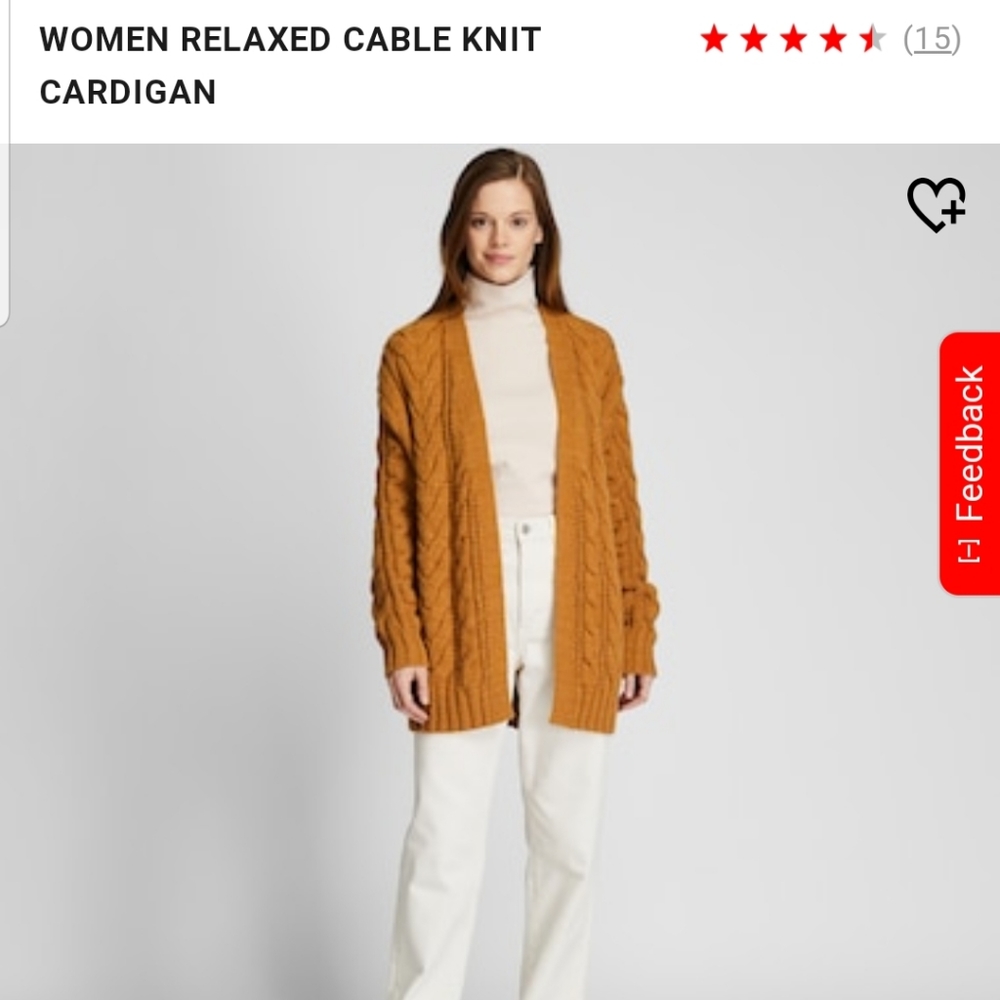 Uniqlo Cable Knit Cardigan